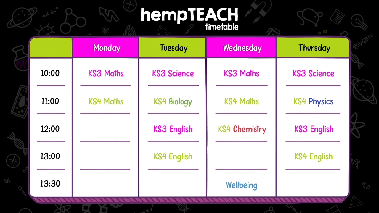 hempTEACH Timetable